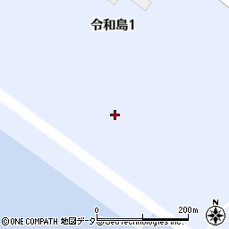 東京都大田区令和島1丁目2周辺の地図