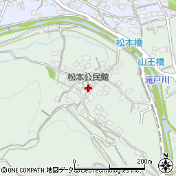 松本公民館周辺の地図