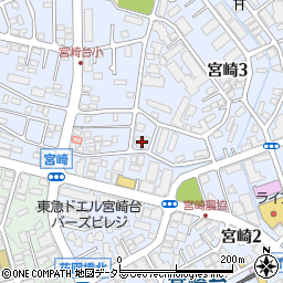 シャトープラン宮崎台周辺の地図