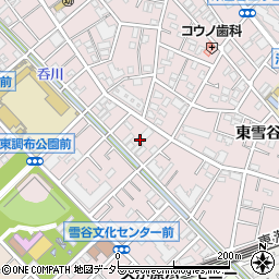 東京都大田区東雪谷5丁目33周辺の地図
