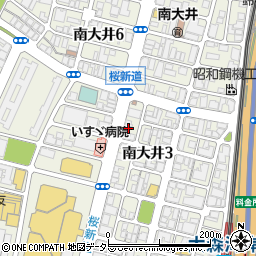 桜新道周辺の地図