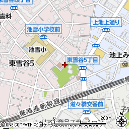 東京都大田区東雪谷5丁目8周辺の地図