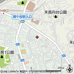ガラス屋さん２４　神奈川県・川崎市高津区店周辺の地図
