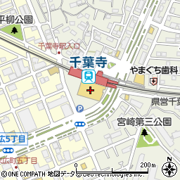 クリーニングセブン千葉寺店周辺の地図