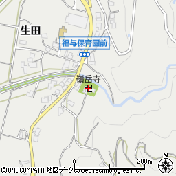 嶺岳寺周辺の地図