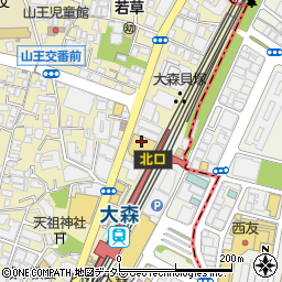 東京靴流通センター　大森駅ビルＲａＲａ店周辺の地図