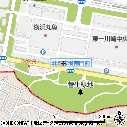 川崎北部市場内郵便局周辺の地図