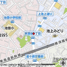 東京都大田区上池台3丁目47-7周辺の地図