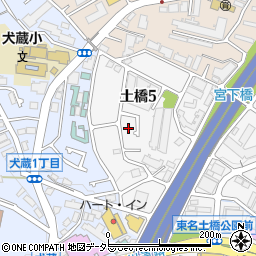 神奈川県川崎市宮前区土橋5丁目周辺の地図