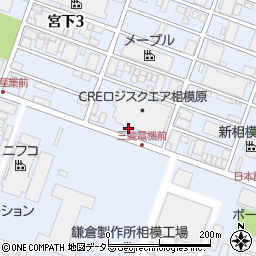 神奈川県相模原市中央区宮下周辺の地図