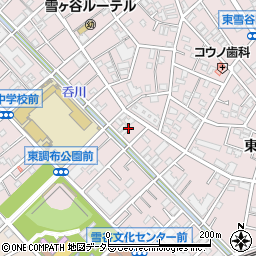 東京都大田区東雪谷5丁目32周辺の地図
