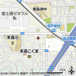 クリオ武蔵新城参番館周辺の地図