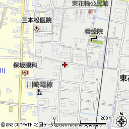 山梨県中央市東花輪359-1周辺の地図