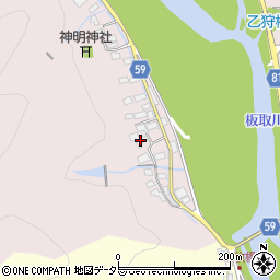 岐阜県美濃市乙狩53周辺の地図