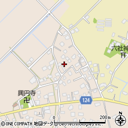 千葉県山武市下横地874周辺の地図