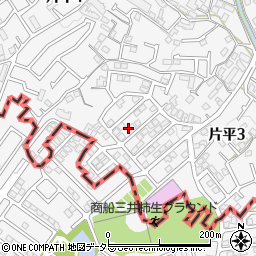 神奈川県川崎市麻生区片平3丁目周辺の地図