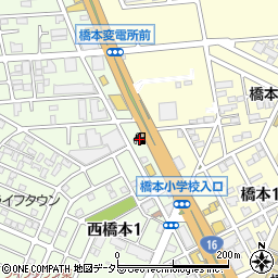 カーコンビニ倶楽部ＥＮＥＯＳウイング　ルート１６橋本ＴＳ周辺の地図