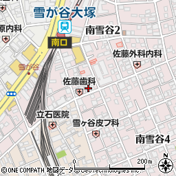 まいばすけっと雪が谷大塚駅南店周辺の地図
