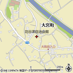 坊谷津自治会館周辺の地図
