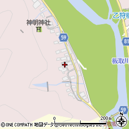 岐阜県美濃市乙狩52周辺の地図