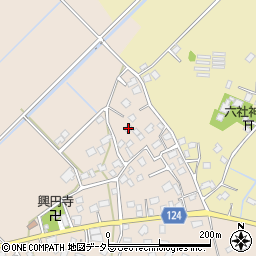 千葉県山武市下横地859周辺の地図