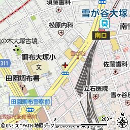 東京都大田区雪谷大塚町10-2周辺の地図