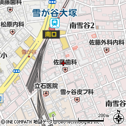 東京都大田区南雪谷2丁目14周辺の地図