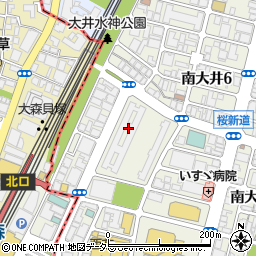 大森駅前住宅周辺の地図