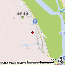 岐阜県美濃市乙狩55周辺の地図