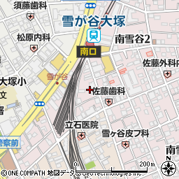 東京都大田区南雪谷2丁目15周辺の地図
