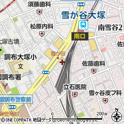 東京都大田区南雪谷2丁目17周辺の地図