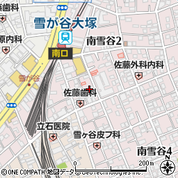 東京都大田区南雪谷2丁目13周辺の地図