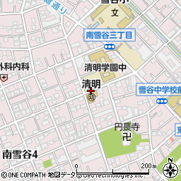 東京都大田区南雪谷3丁目周辺の地図