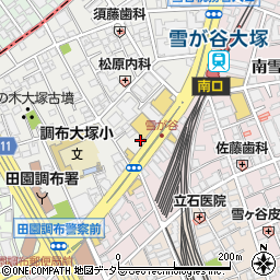 東京都大田区雪谷大塚町10-1周辺の地図