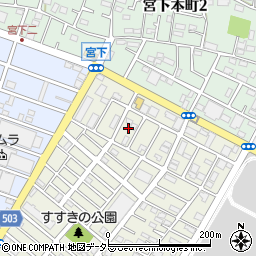 神奈川県相模原市中央区すすきの町39周辺の地図