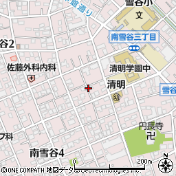 東京都大田区南雪谷周辺の地図