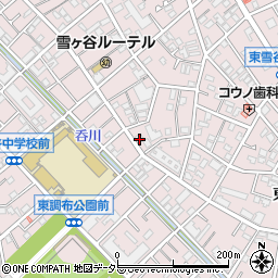 東京都大田区東雪谷5丁目30周辺の地図