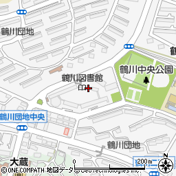 鶴川団地内郵便局周辺の地図