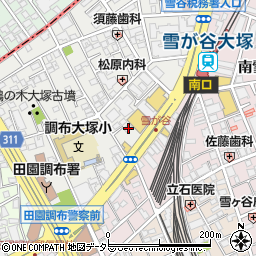 東京都大田区雪谷大塚町10-7周辺の地図