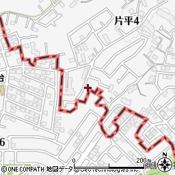 神奈川県川崎市麻生区片平4丁目22周辺の地図