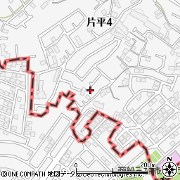 神奈川県川崎市麻生区片平4丁目23-44周辺の地図