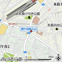 きらぼし銀行梶ヶ谷支店周辺の地図