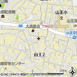 岡山明子ピアノ教室周辺の地図