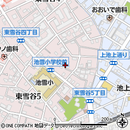 東京都大田区東雪谷4丁目23周辺の地図