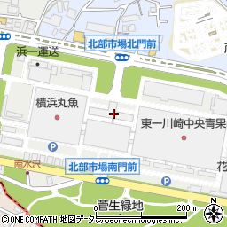 株式会社川崎花卉園芸北部市場　鉢物担当周辺の地図