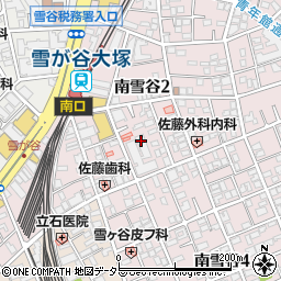 東京都大田区南雪谷2丁目11周辺の地図