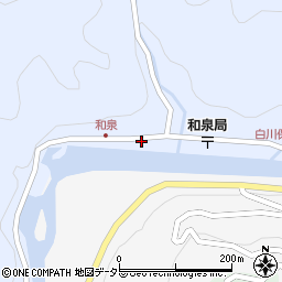 岐阜県加茂郡白川町和泉1238-13周辺の地図