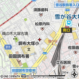 東京都大田区雪谷大塚町10-8周辺の地図