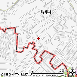 神奈川県川崎市麻生区片平4丁目23-57周辺の地図