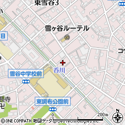 東京都大田区東雪谷5丁目28周辺の地図